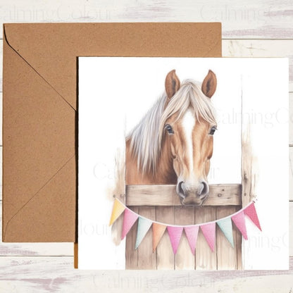 Horse Greeting Card | Equine Birthday | Birthday Card (Personalised)