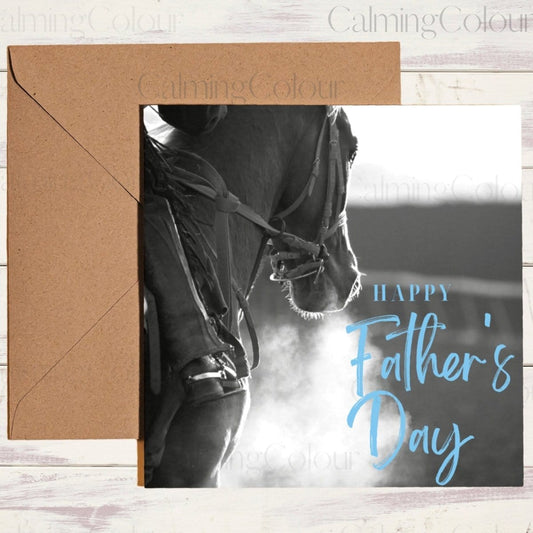 Horse Greeting Card | Father's Day | Calming Colour