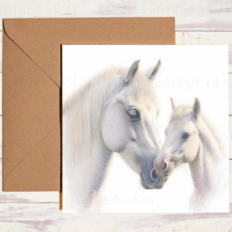 Horse Mother's Day with Love | Greeting Card for Mum | Mother's Day Card