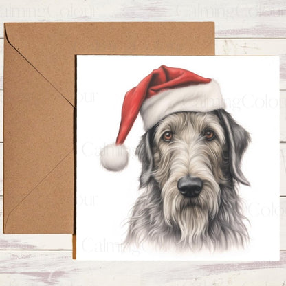 Irish Wolfhound Christmas Card | Christmas Card
