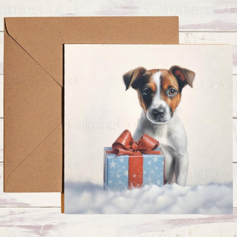 Jack Russell Christmas Card | Dog Lover Greetings | Christmas Card