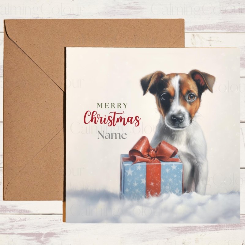 Jack Russell Christmas Card | Dog Lover Greetings | Christmas Card