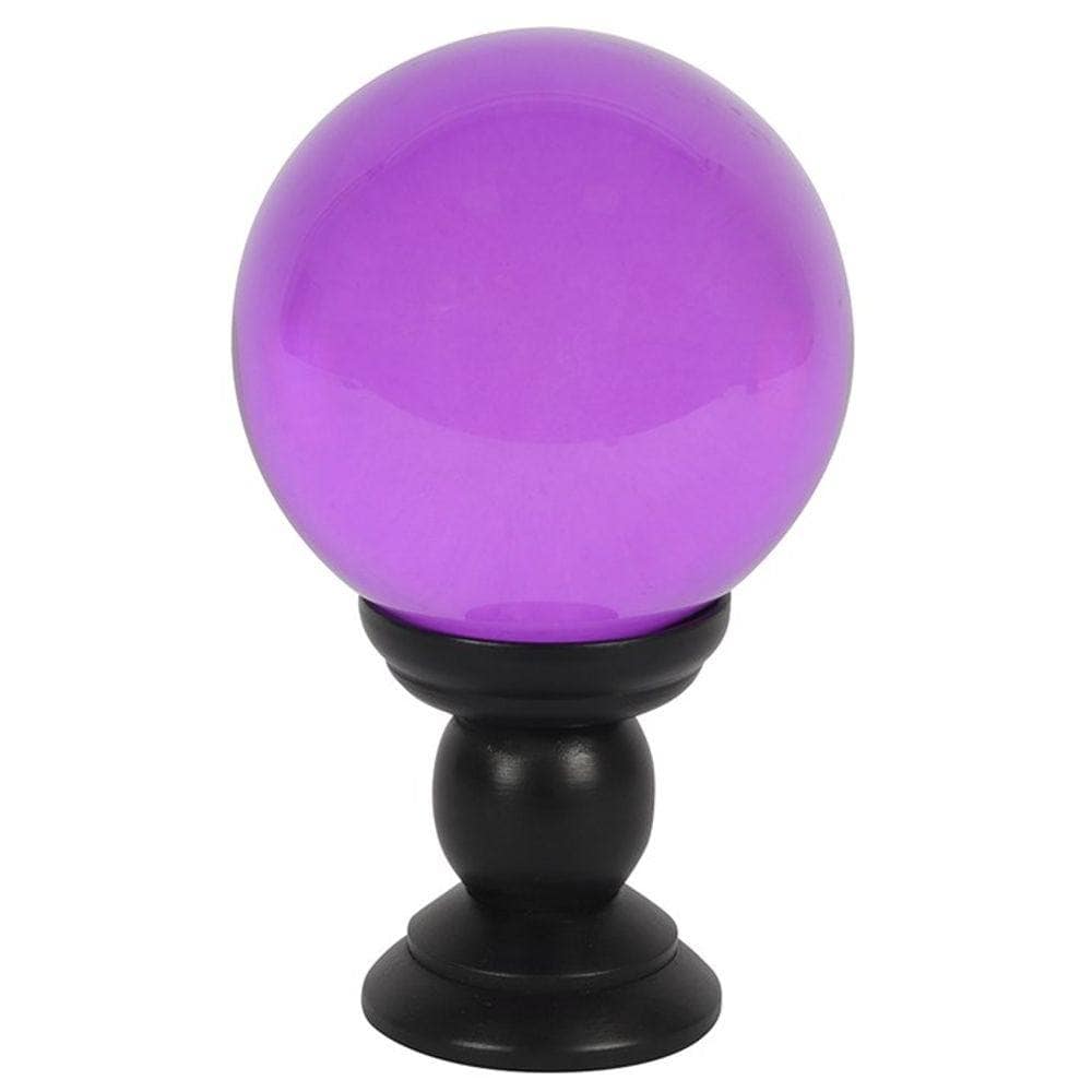 Large Purple Crystal Ball on Stand | 21cm | Calming Colour