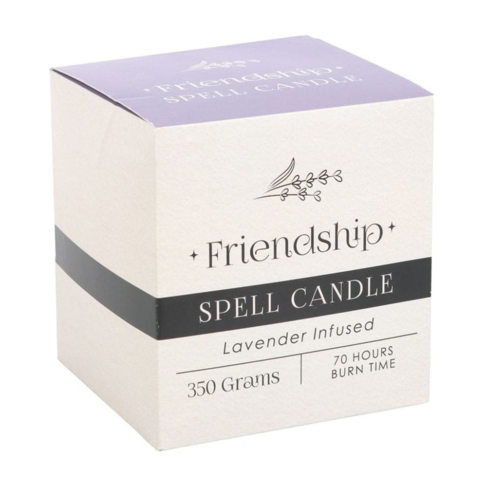 Lavender Infused Friendship Spell Candle | Calming Colour