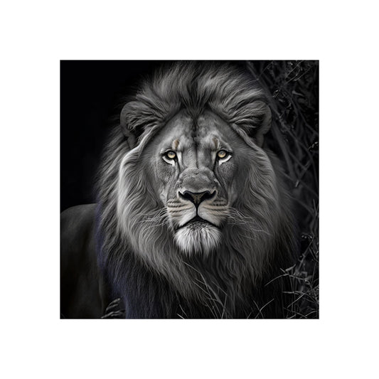 Lion - POSTER Print "Sovereign Stare: The Lion's Essence" | Calming Colour