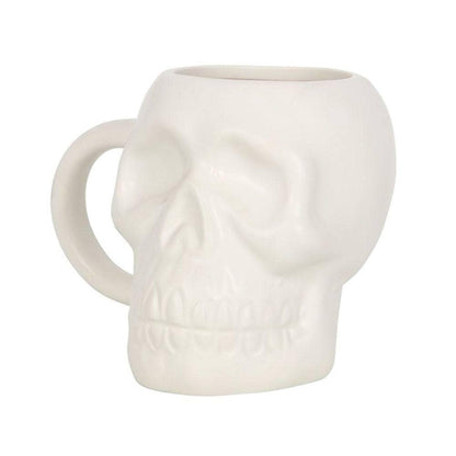 Matte White Skull Mug | Calming Colour