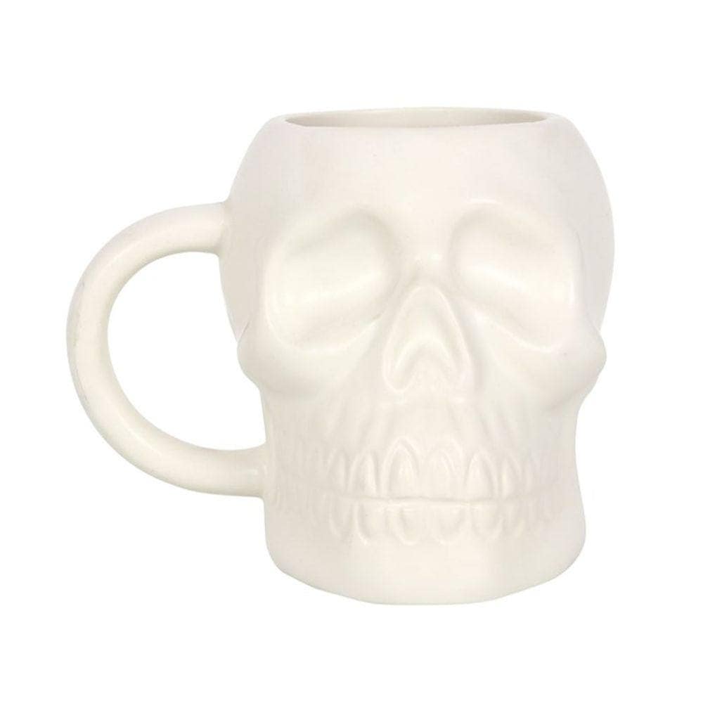 Matte White Skull Mug | Calming Colour