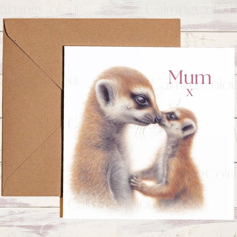 Meerkat Mother's Day | Greeting Card for Mum | Mother's Day Card