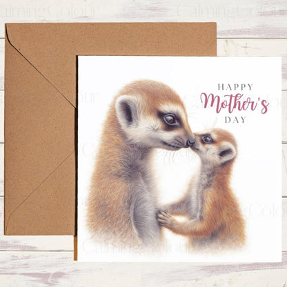 Meerkat Mother's Day | Greeting Card for Mum | Mother's Day Card