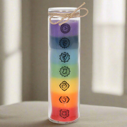 Mind, Body, and Spirit Chakra Candle | Birthday Gift | Calming Colour