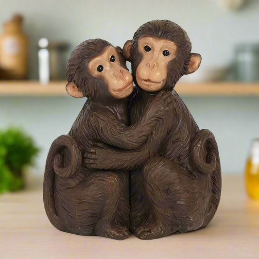 Monkey Couple Ornament | Calming Colour