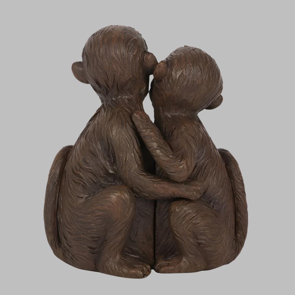 Monkey Couple Ornament | Calming Colour