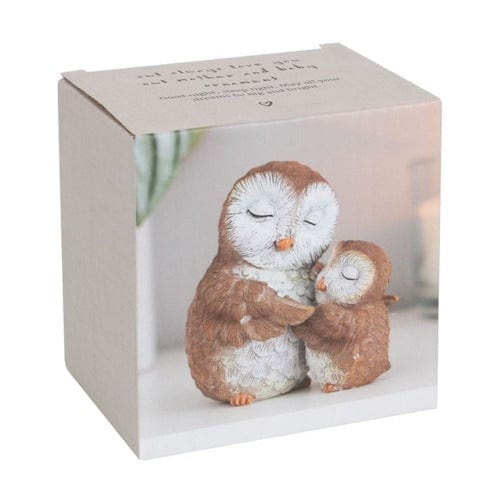 Mother and Baby Owl Ornament 'Owl Always Love You!' | Calming Colour