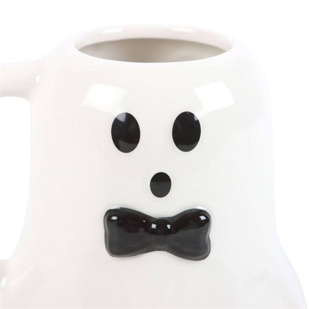 Mr Boo Ghost Shaped Mug with Bow Tie | Calming Colour