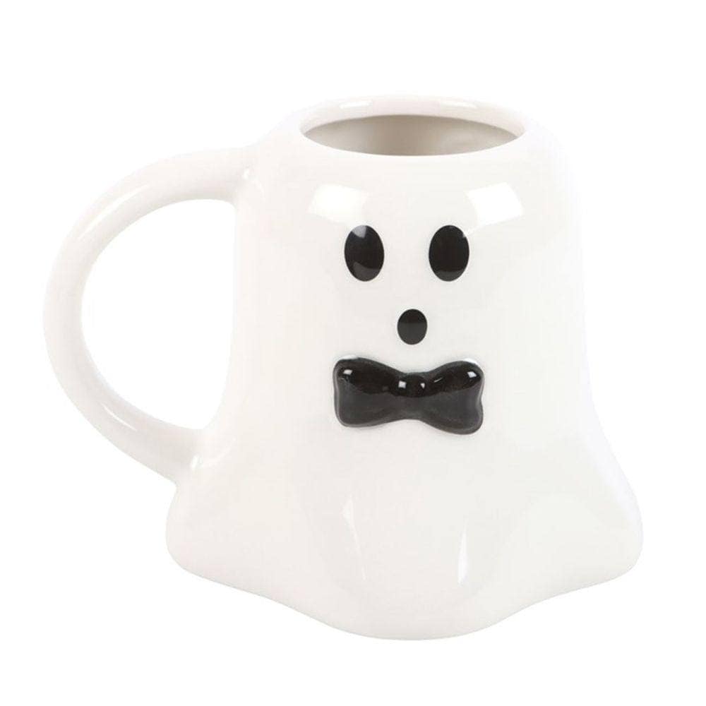 Mr Boo Ghost Shaped Mug with Bow Tie | Calming Colour