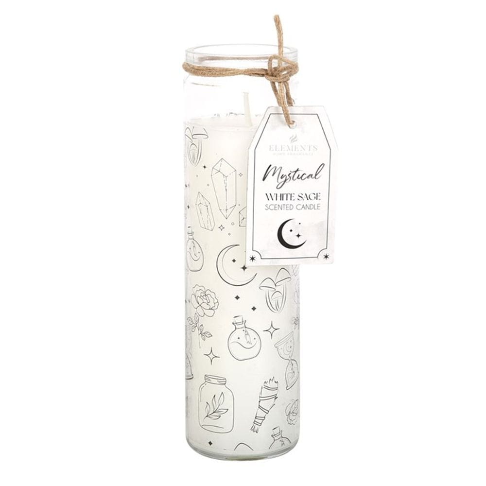 Mystical White Sage Tube Candle | Calming Colour