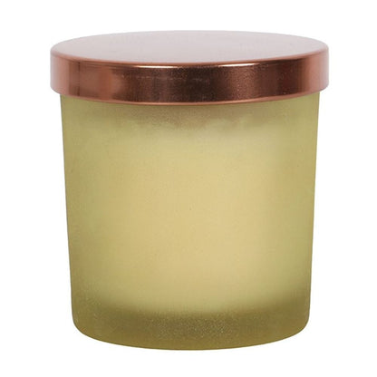 New Moon Wild Orange Manifestation Candle with Clear Quartz | Calming Colour