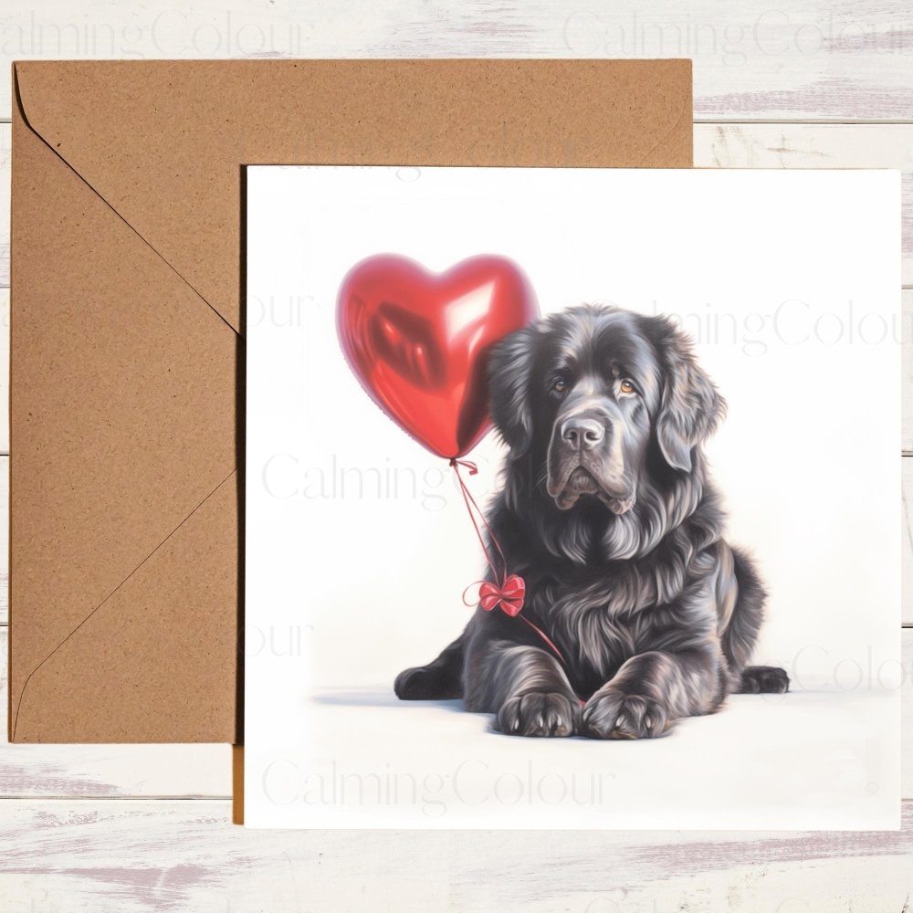 Newfoundland Valentine's Card | With Love | Anniversary | Valentine's Day