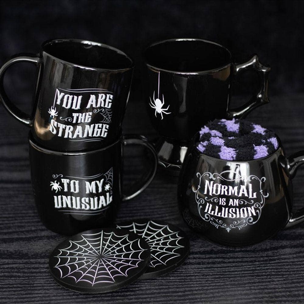 Normal is an Illusion Gothic Mug and Socks Set | Calming Colour