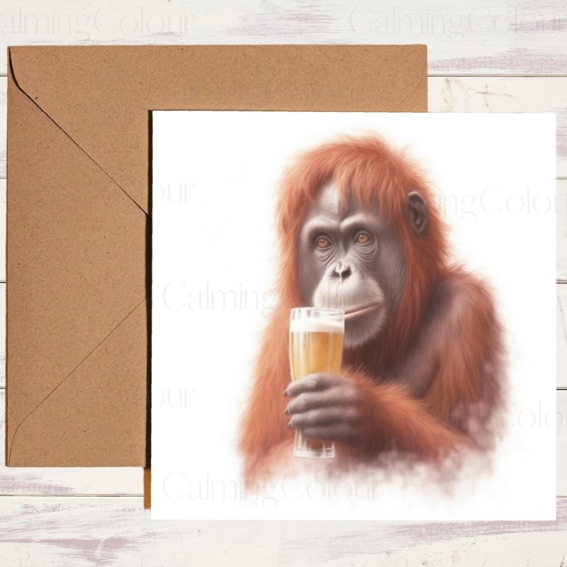 Orangutan Father's Day Card | With Love | Father's Day
