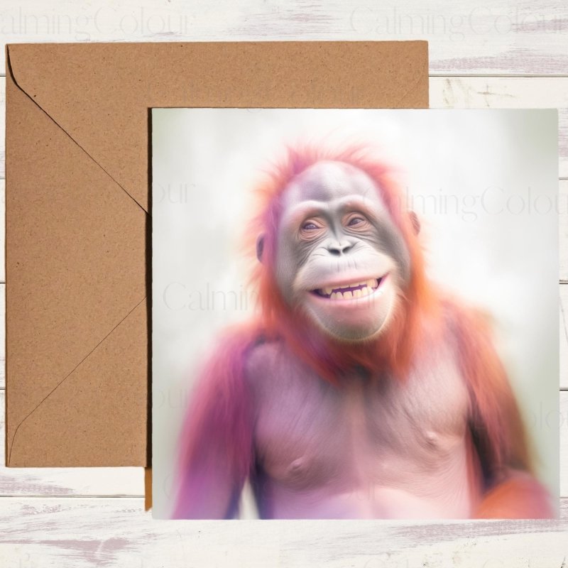 Orangutan Father's Day Card | With Love for Dad | Father's Day