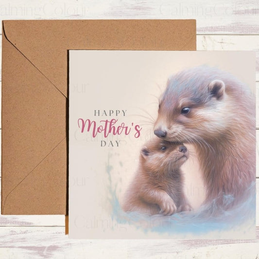 Otter Mother's Day | Greeting Card for Mum | Mother's Day Card