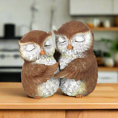 Owl Couple Ornament 'Birds of a Feather' | Calming Colour