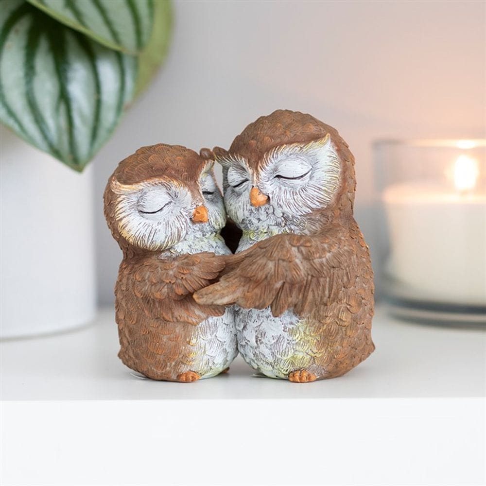 Owl Couple Ornament 'Birds of a Feather' | Calming Colour