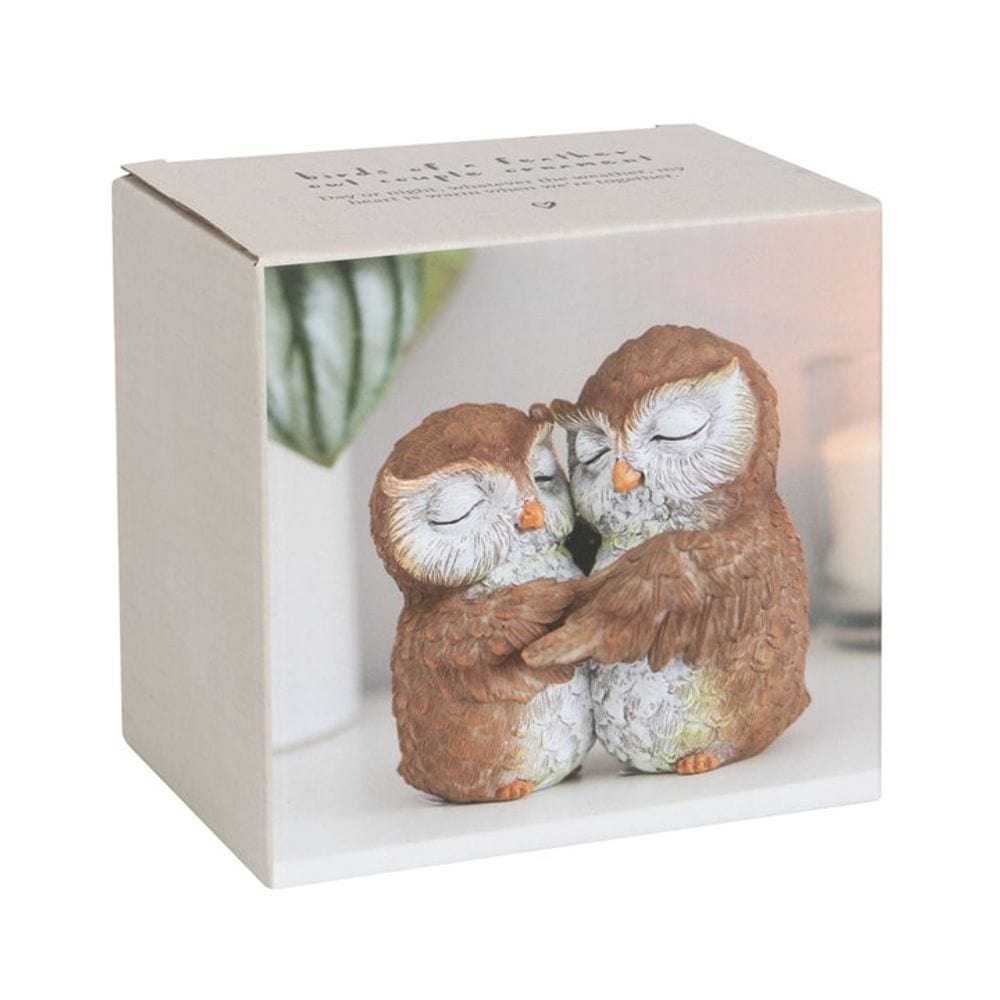 Owl Couple Ornament 'Birds of a Feather' | Calming Colour