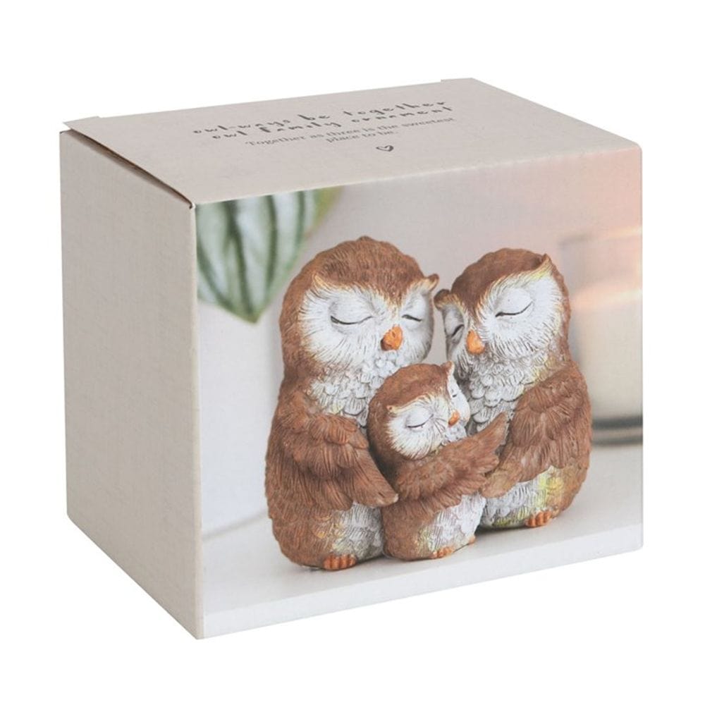 Owl Family Ornament 'Owl - ways Be Together' | Calming Colour