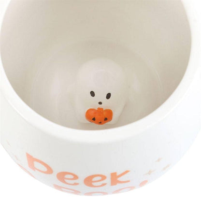 Peekaboo Ghost Rounded Mug | Calming Colour