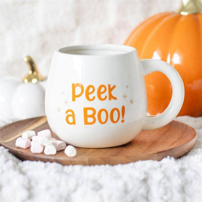 Peekaboo Ghost Rounded Mug | Calming Colour