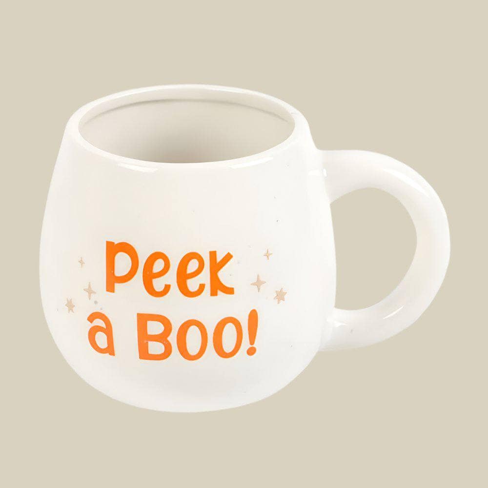 Peekaboo Ghost Rounded Mug | Calming Colour