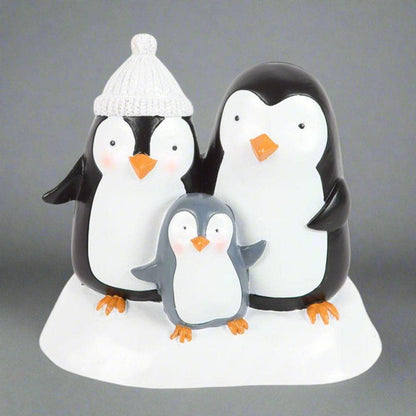 Penguin Family | Resin Ornament | Calming Colour