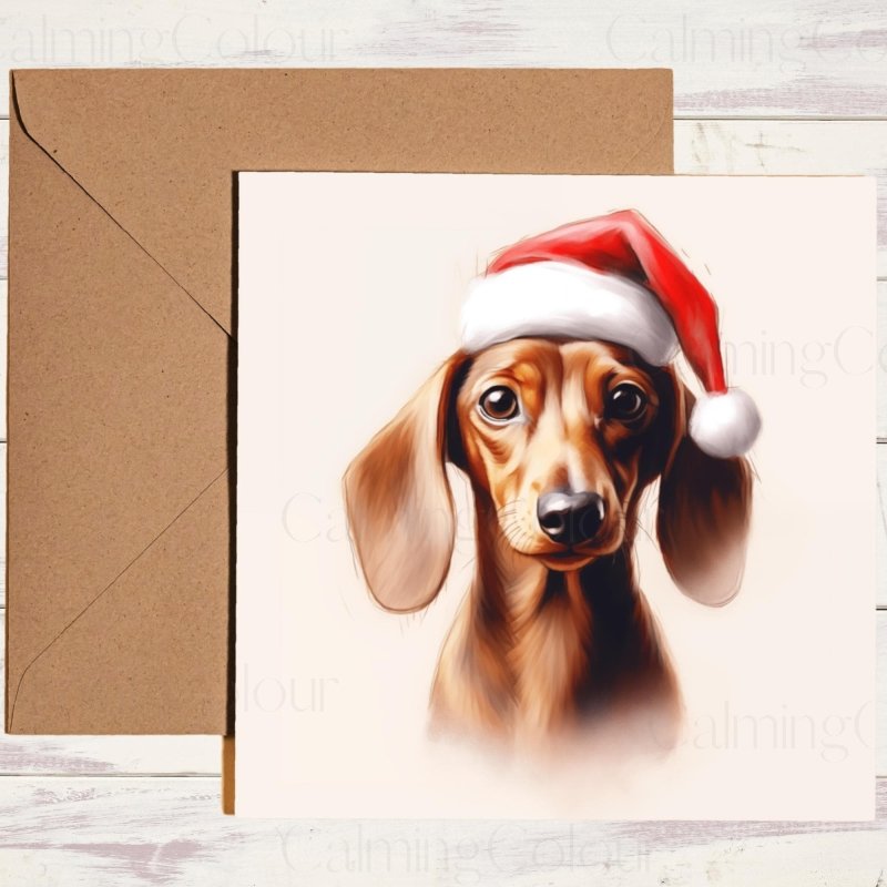 Personalised Dachshund Christmas Card | Dog Lovers | Christmas Card