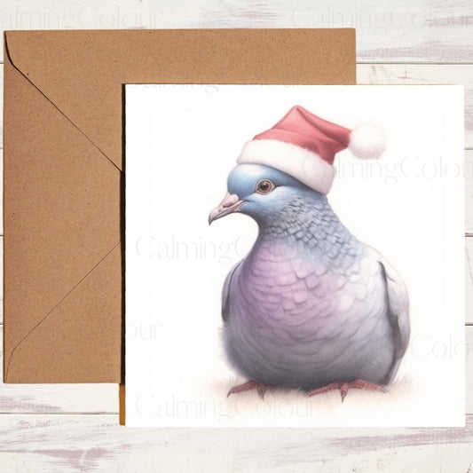 Pigeon Christmas Card | Personalised | Christmas Card