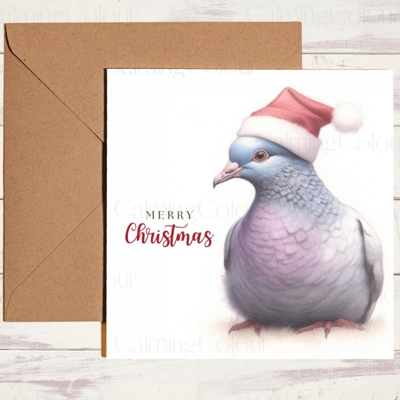 Pigeon Christmas Card | Personalised | Christmas Card