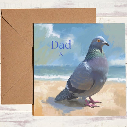 Pigeon Father's Day Card | For Dad With Love | Father's Day