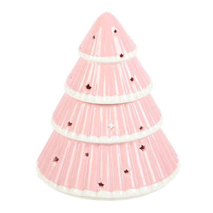 Pink Christmas Tree Oil Burner | Gift | Calming Colour