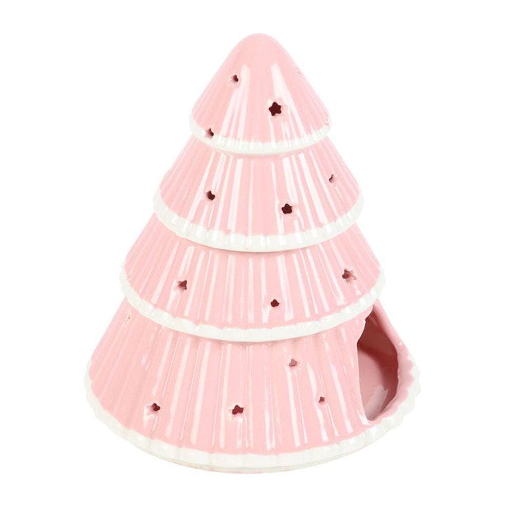 Pink Christmas Tree Oil Burner | Gift | Calming Colour