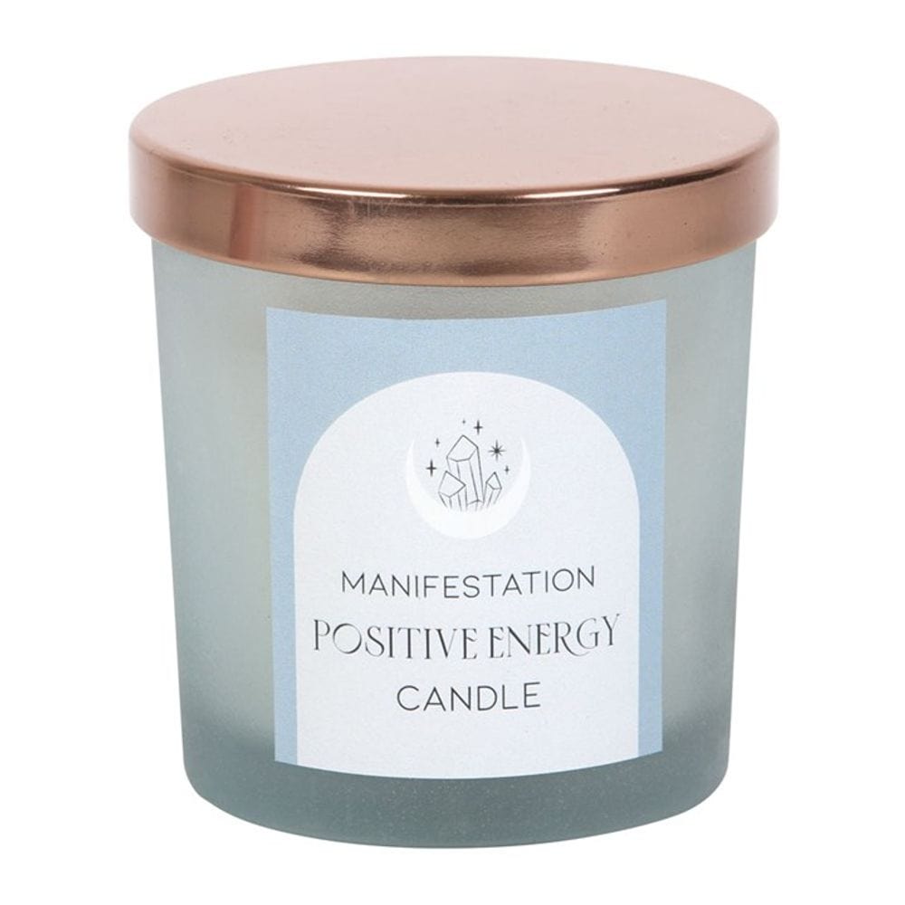 Positive Energy White Sage Crystal Chip Candle | Calming Colour