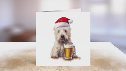 West Highland Terrier Christmas Card | Greeting card for dog lover | Single card blank on the inside