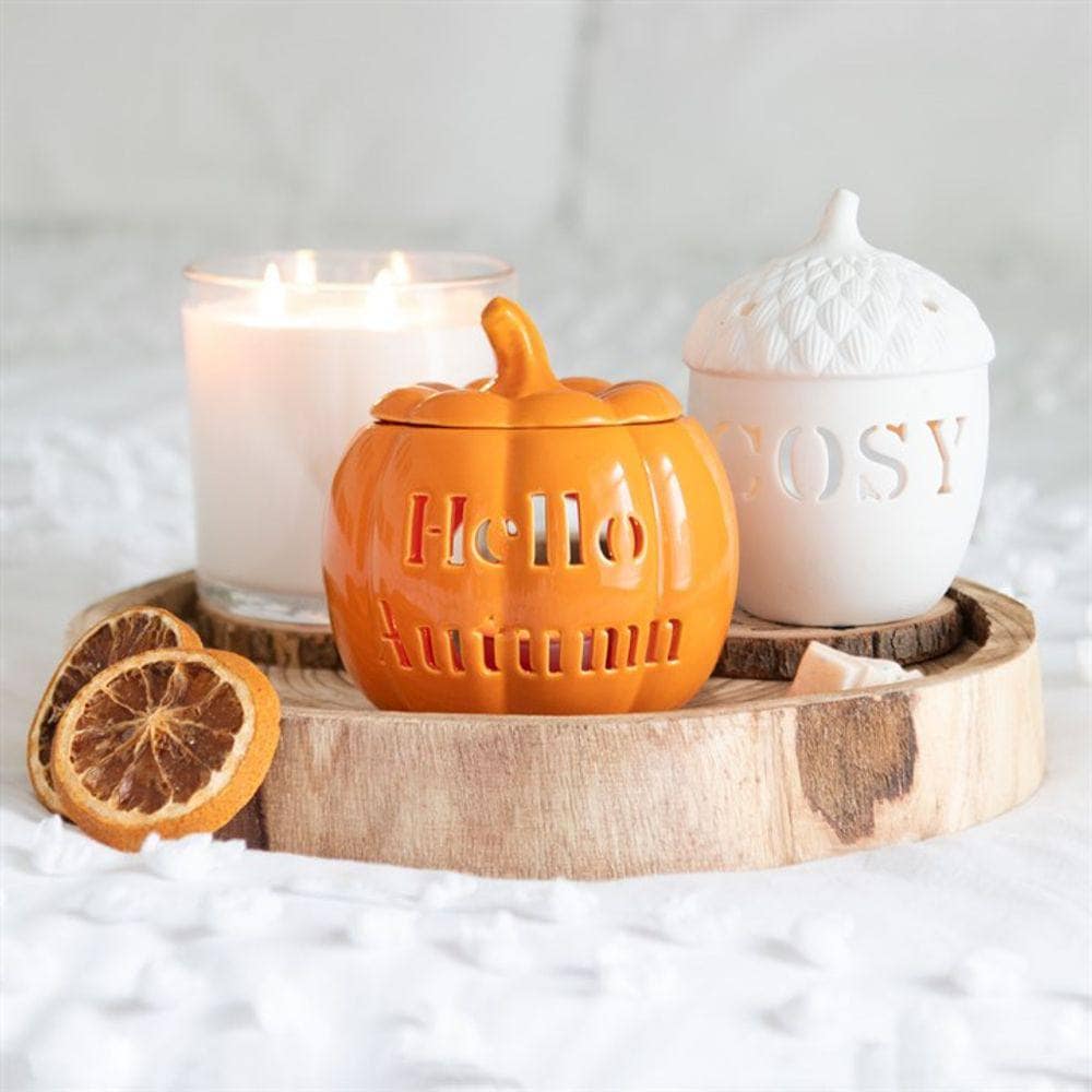 Pumpkin Oil Burner | Hello Autumn | Halloween | Calming Colour