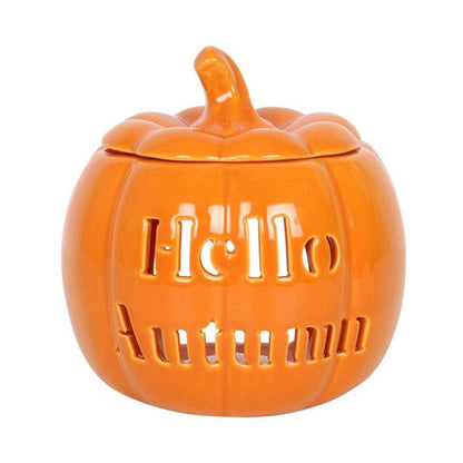 Pumpkin Oil Burner | Hello Autumn | Halloween | Calming Colour