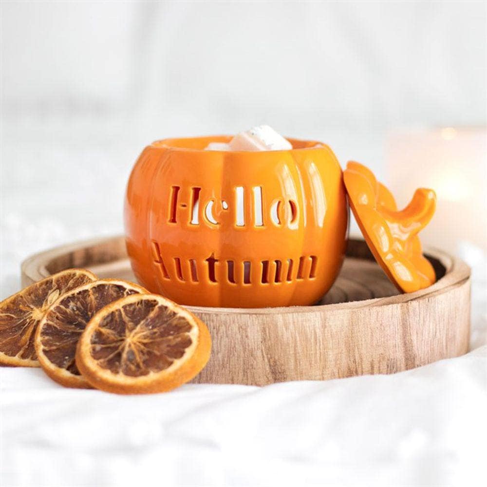 Pumpkin Oil Burner | Hello Autumn | Halloween | Calming Colour