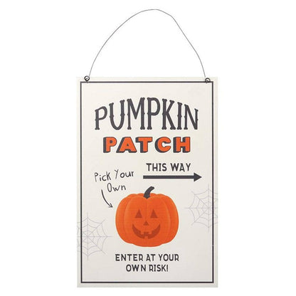 Pumpkin Patch Hanging Sign | Halloween | 30cm | Calming Colour