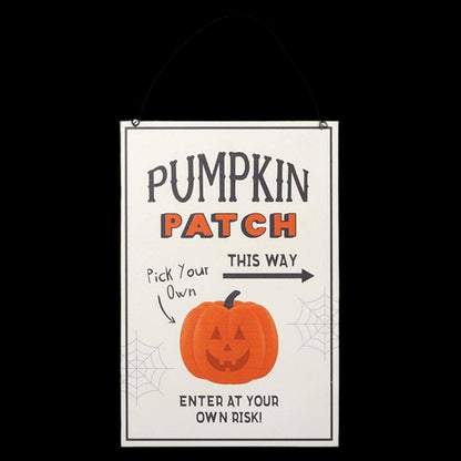 Pumpkin Patch Hanging Sign | Halloween | 30cm | Calming Colour