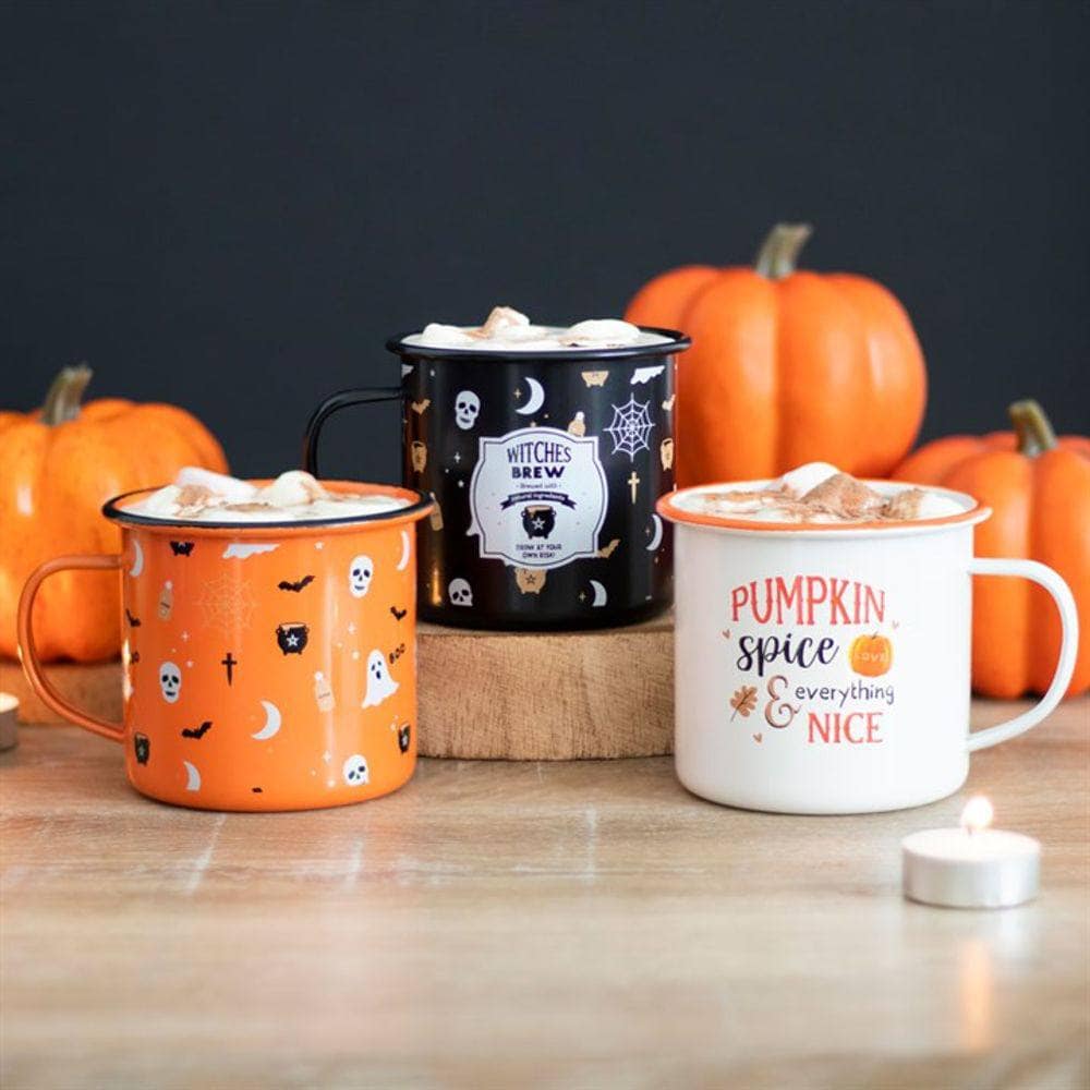 Pumpkin Spice Enamel Mug | Calming Colour