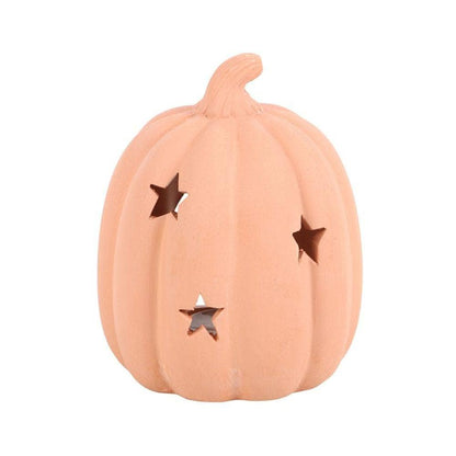 Pumpkin Tealight Holder | 9cm Terracotta | Calming Colour