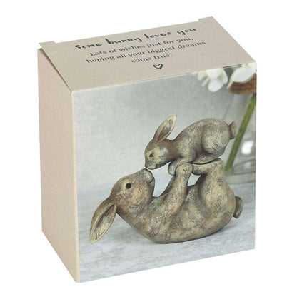 Rabbit Ornament | "Some Bunny Loves You" | Calming Colour